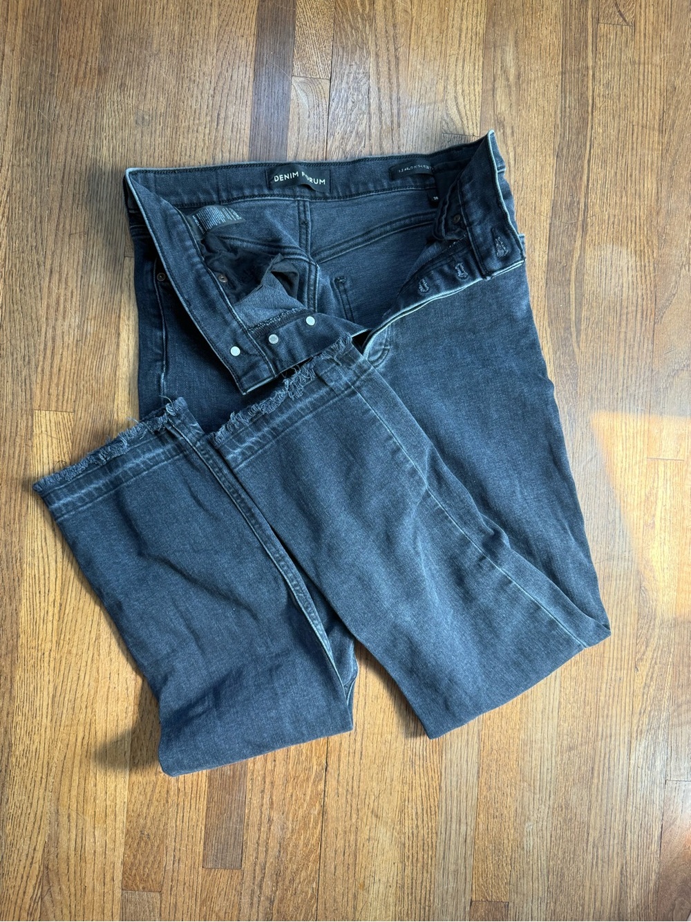 denim forum arlo high rise straight